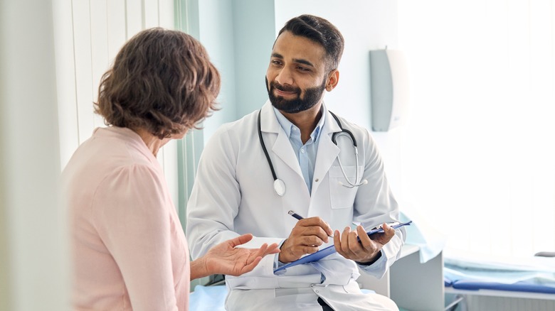 patient on a doctor's visit