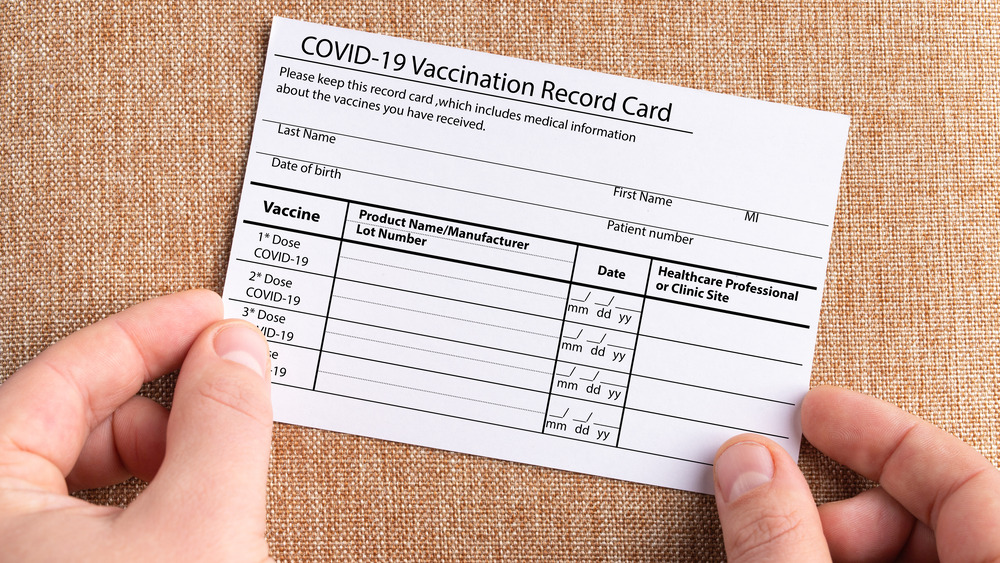 COVID-19 vaccine card