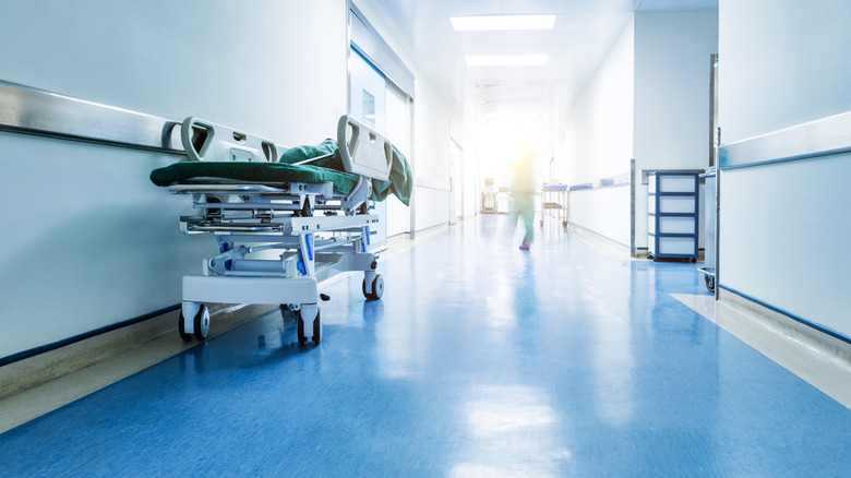 view of a hospital corridor