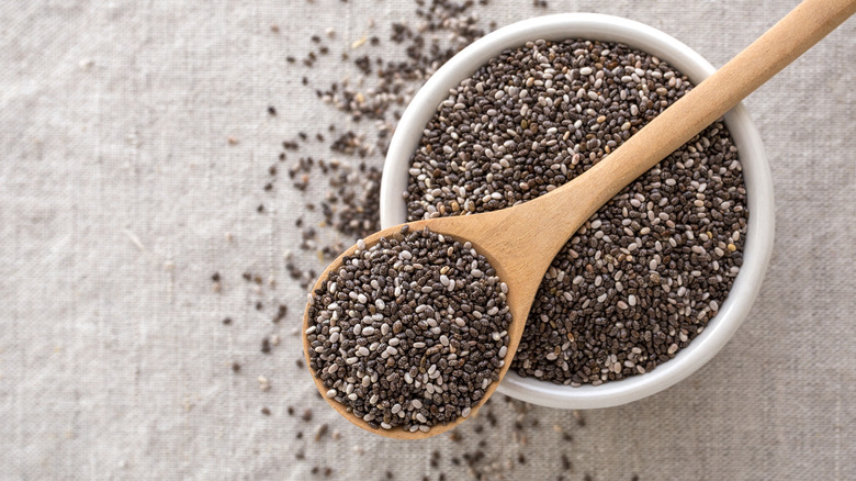 chia seeds in a bowl