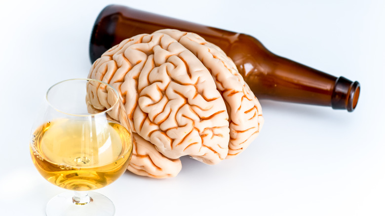 brain alcohol bottle