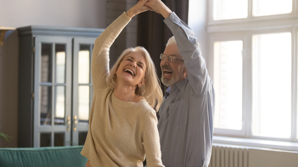 older couple dancing