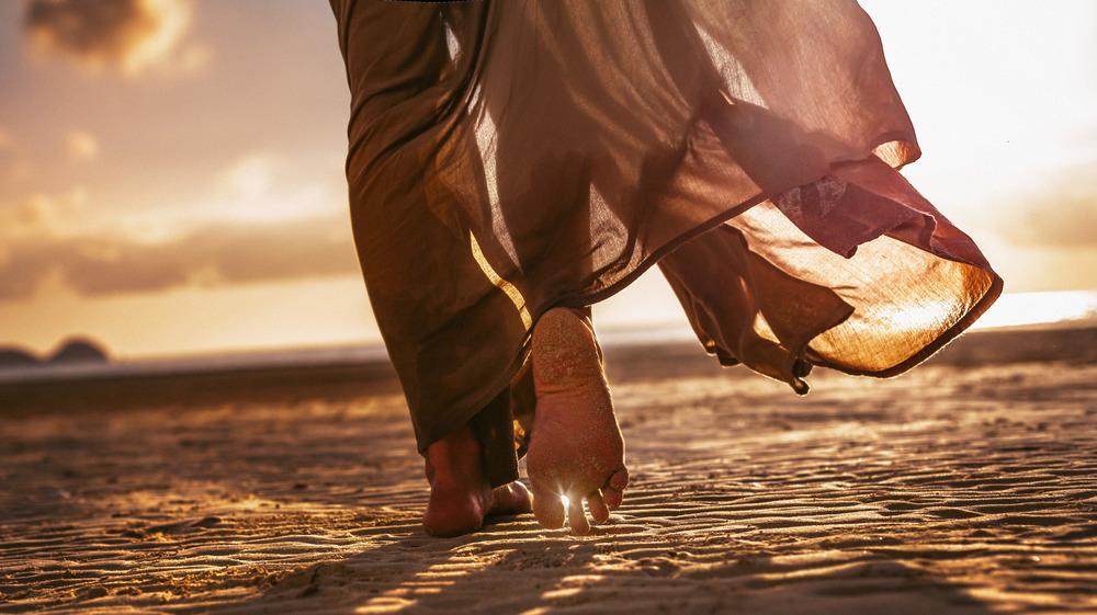 Walking barefoot