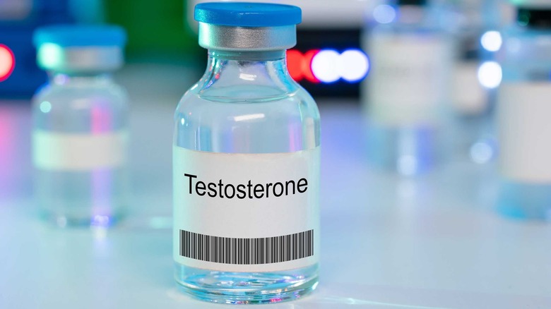 testosterone hormone in vial