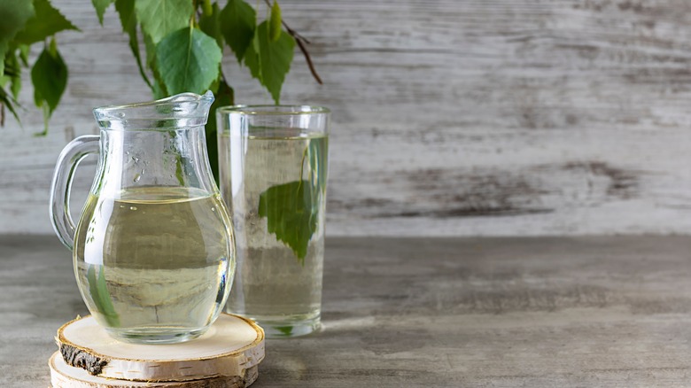 Jug of birch water