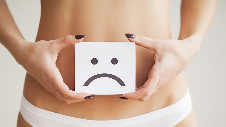 unhappy stomach