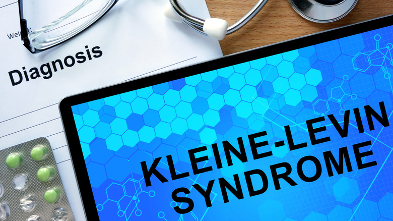 Doctor's desk with medication and paperwork pertaining to Kleine-Levin Syndrome