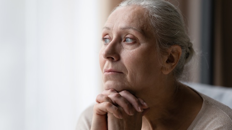 older woman experiencing depression