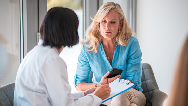 woman at doctor consultation