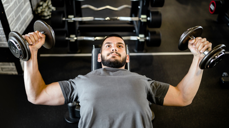 Individual lifting heavy weights