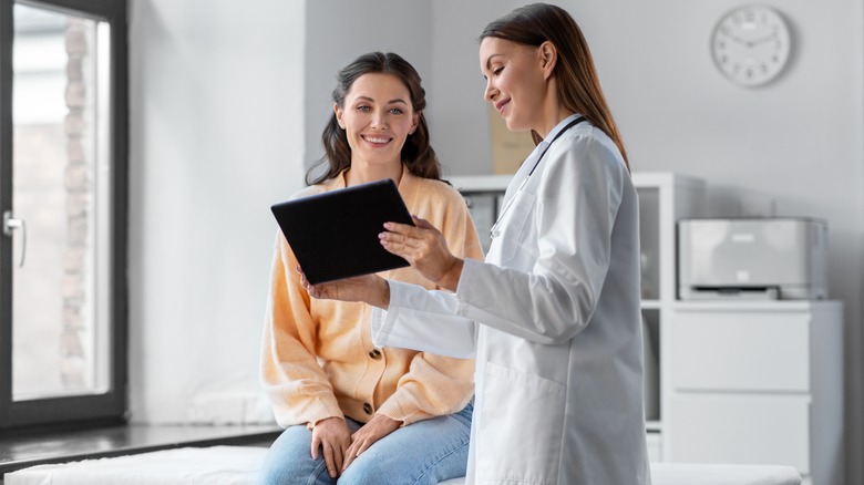 doctor with female patient