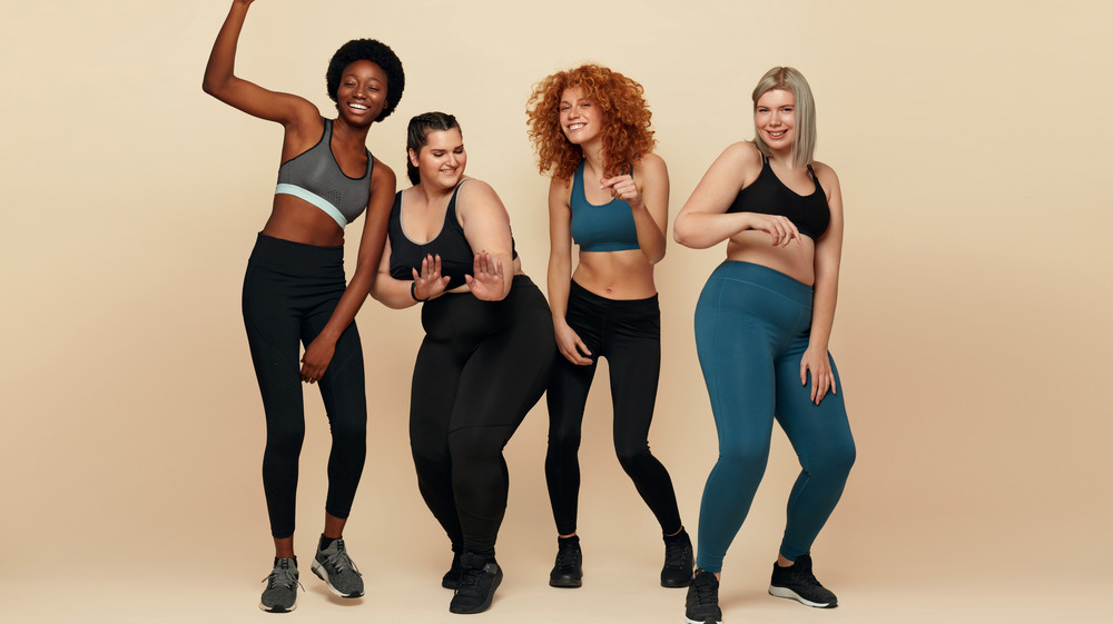 Healthy women of all shapes and sizes