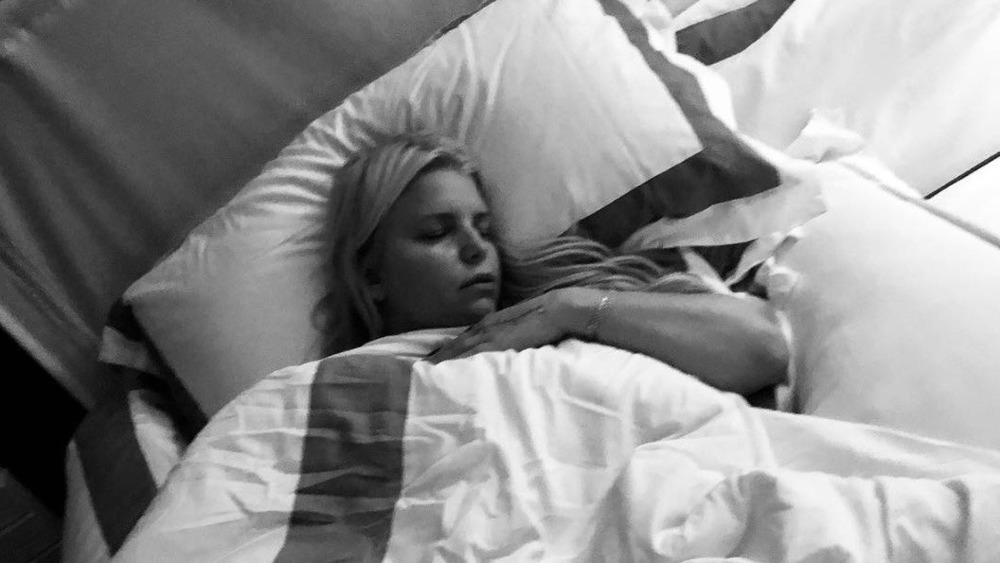 Jessica Simpson sleeping