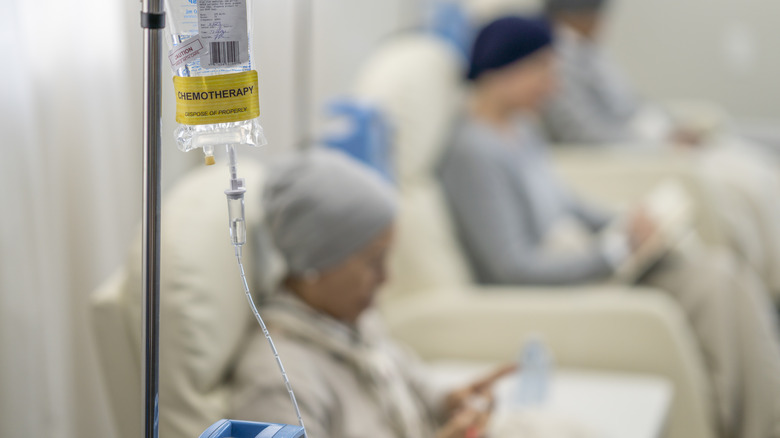 Getting chemotherapy 