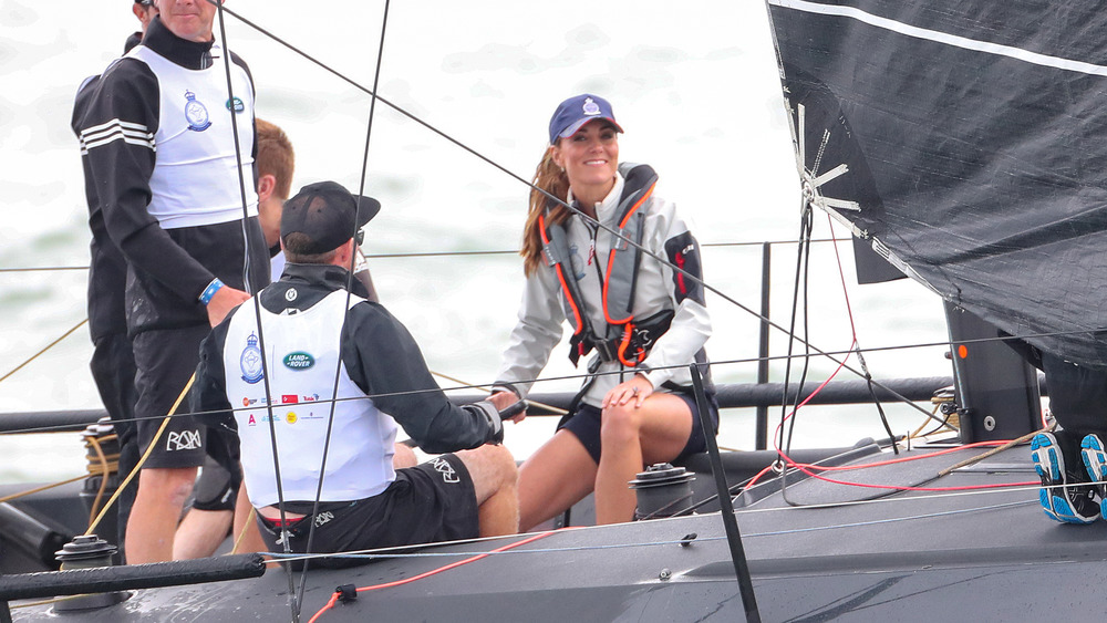 Kate Middleton sailing
