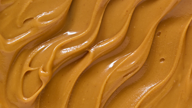 close up of peanut butter