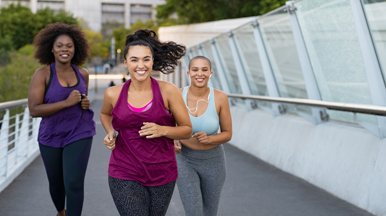 women jogging