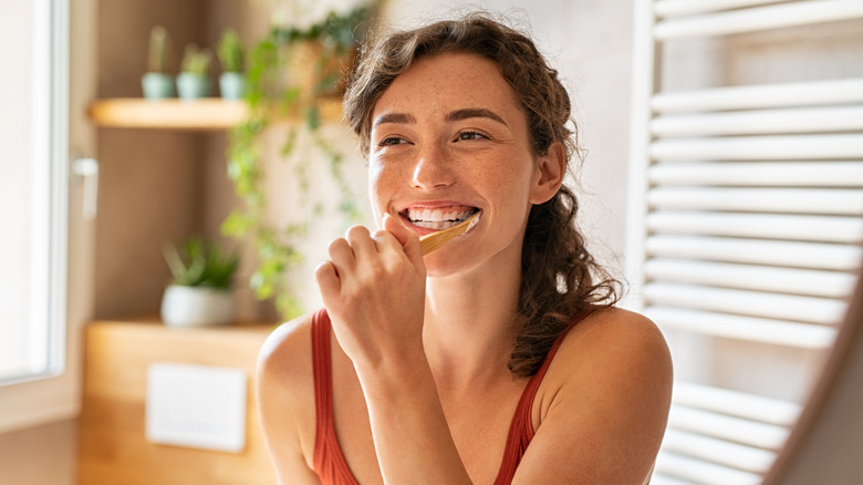 Happy and healthy young woman