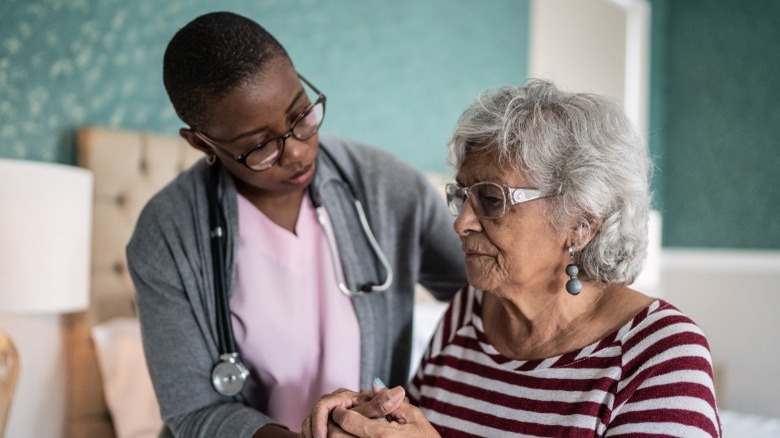 dementia patient and caregiver