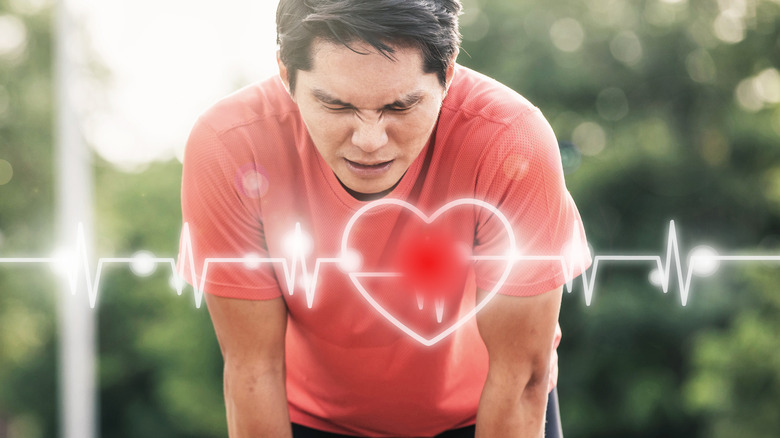 athlete having heart trouble