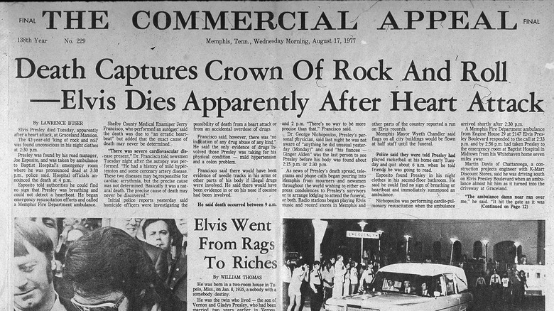 Elvis Presley's death news report