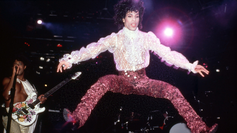 Prince performing onstage