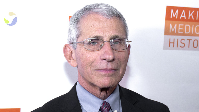 close up of Anthony Fauci in glasses 