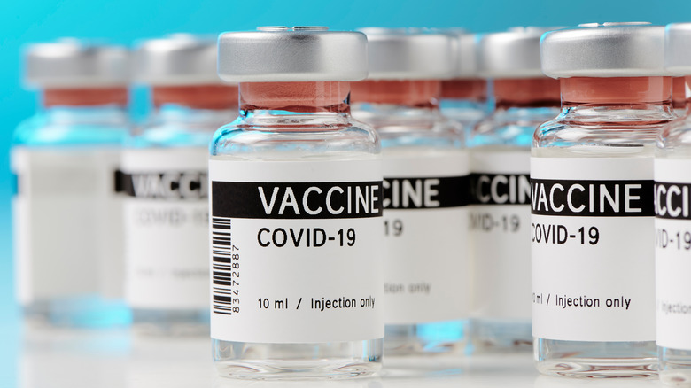 Vials of the COVID-19 vaccine