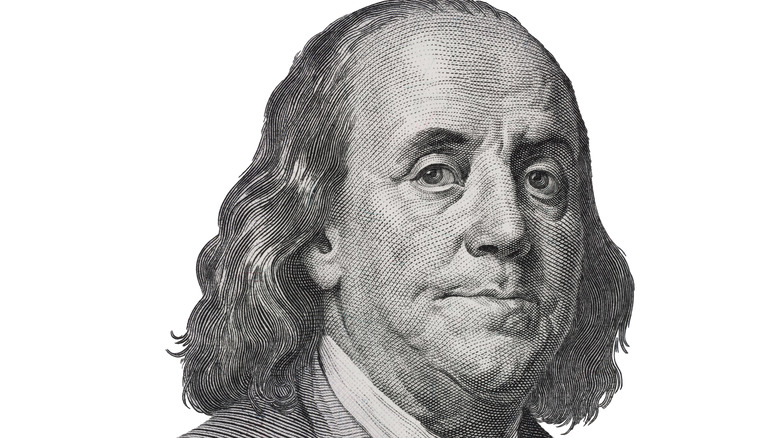 Ben Franklin portrait from $100