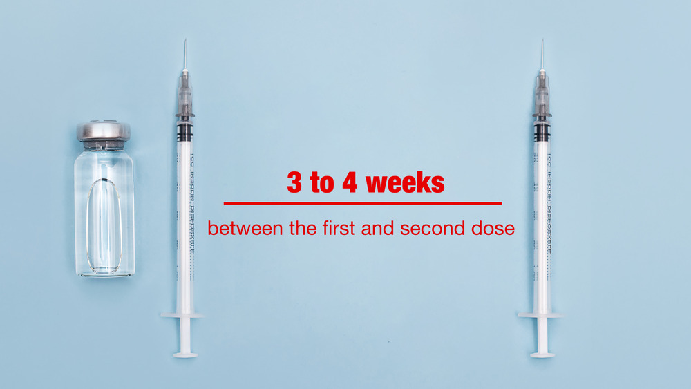 needles for covid vaccination on a table