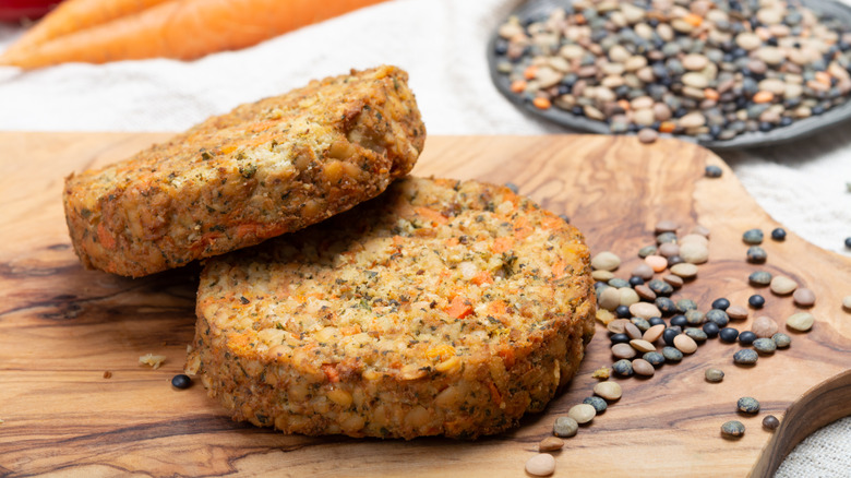 plant-based burger patties