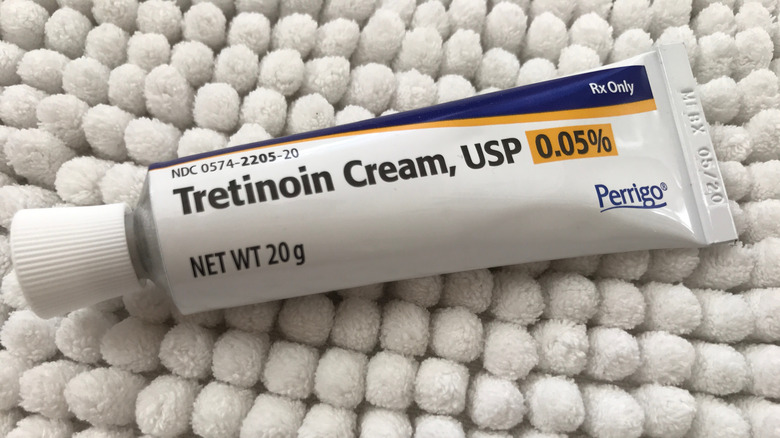 Tube of tretinoin cream 