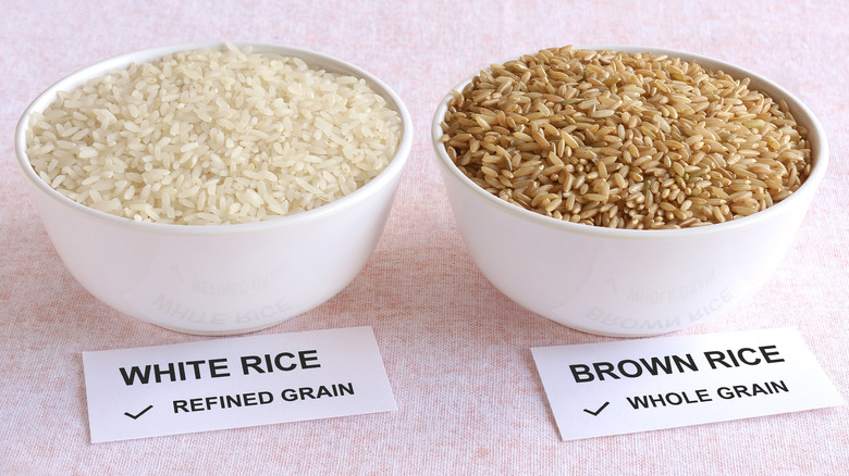 White rice vs. brown rice