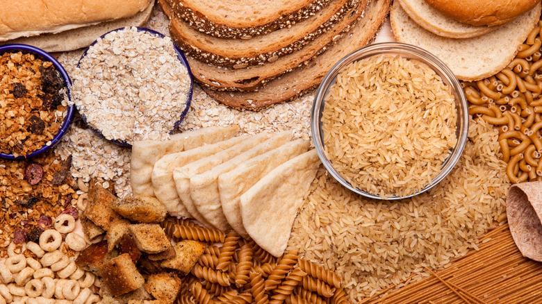 whole grains and whole grain products