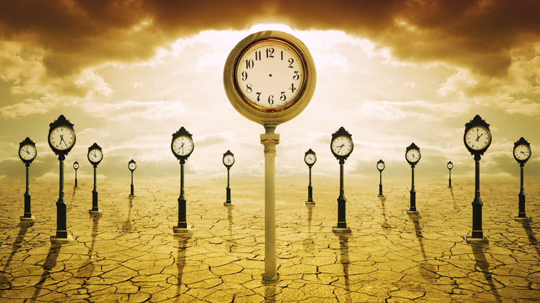 time clock surreal
