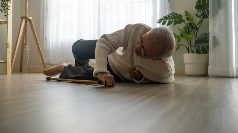 Elderly man on the floor