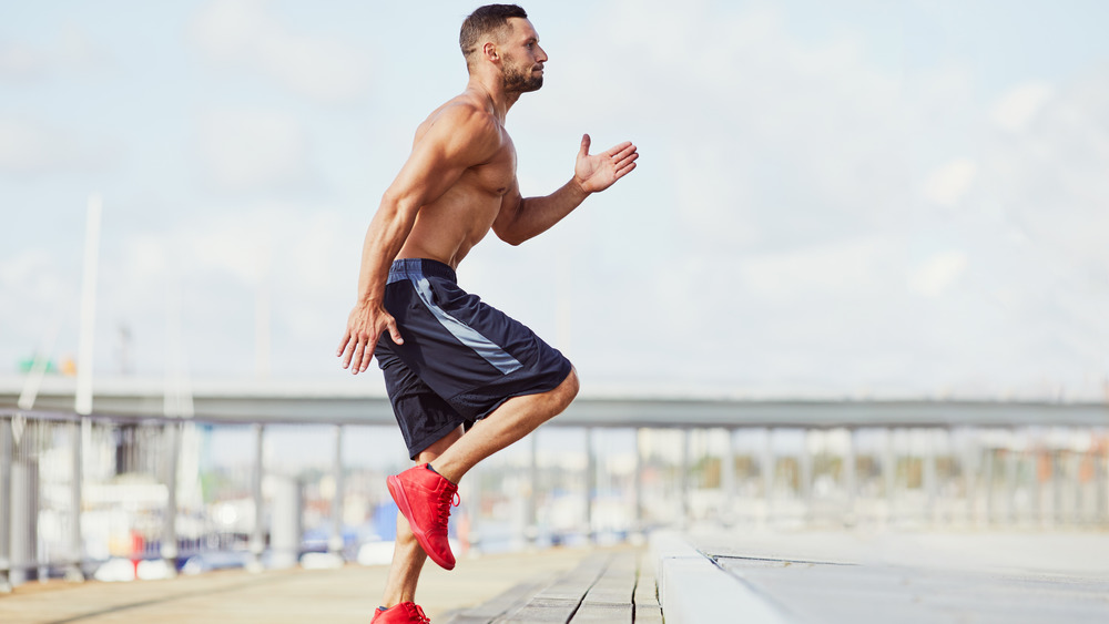 Man performing HIIT exercise