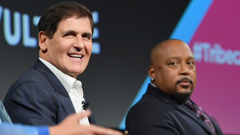 Mark Cuban and Daymond John on stage