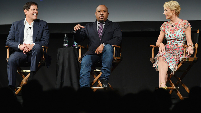 Shark Tank judges on stage