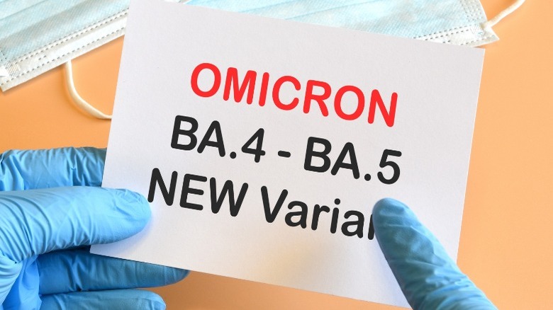 Omicron variant BA.4 BA.5 concept