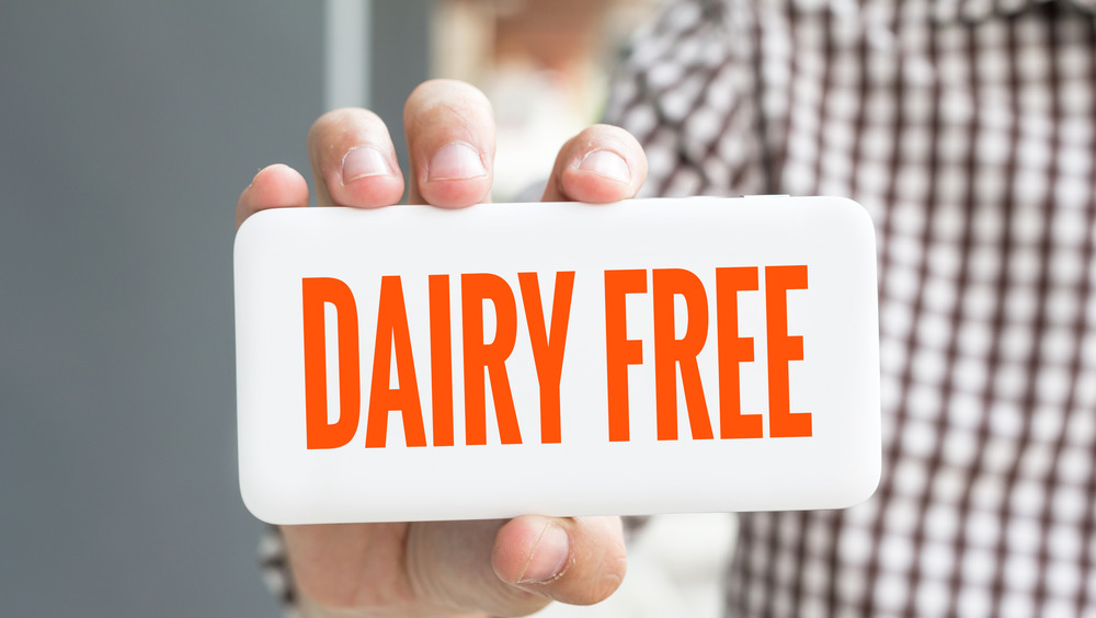 Dairy free sign