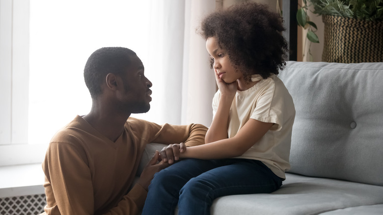 African American man with child