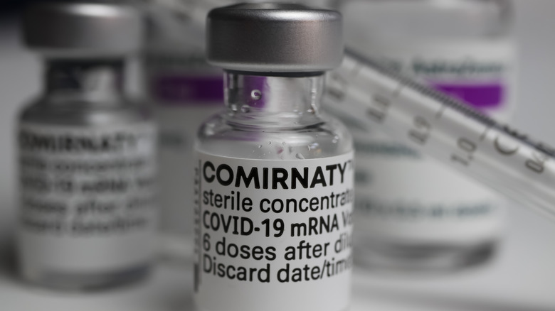 Comirnaty COVID-19 vaccine vial 