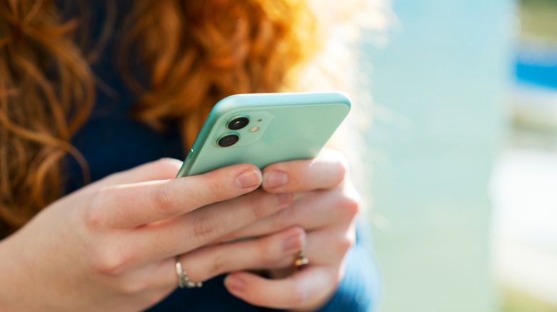 Girl on phone