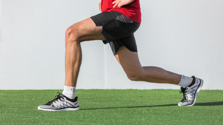 Man doing lunges