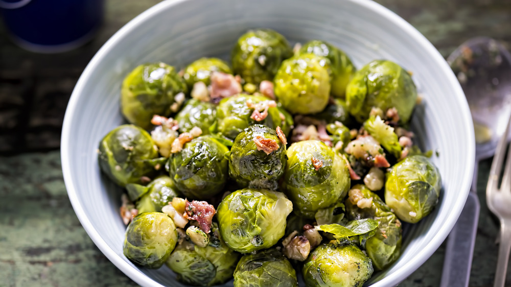 A bowl of Brussels sprouts