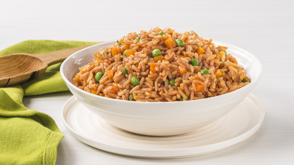 Mexican rice in a bowl
