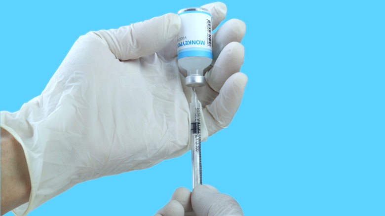 Needle in monkeypox vaccine vial