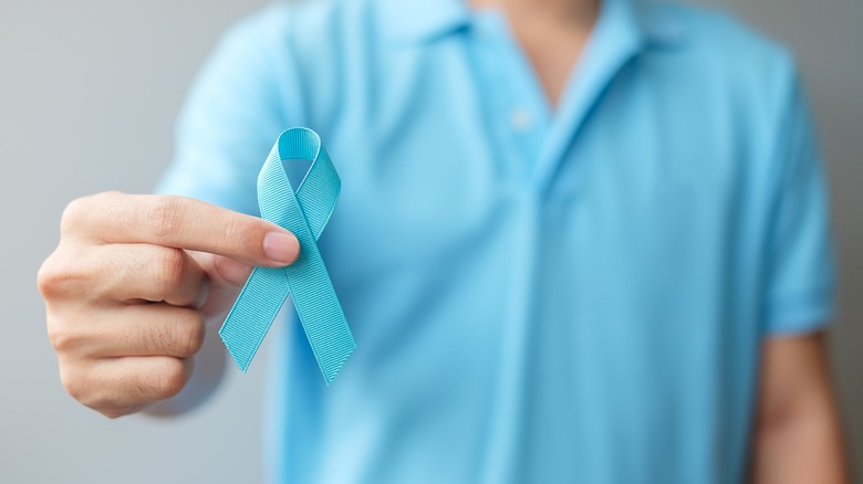 blue prostate cancer awareness ribbon 