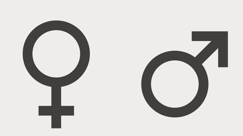 gender symbol male and female